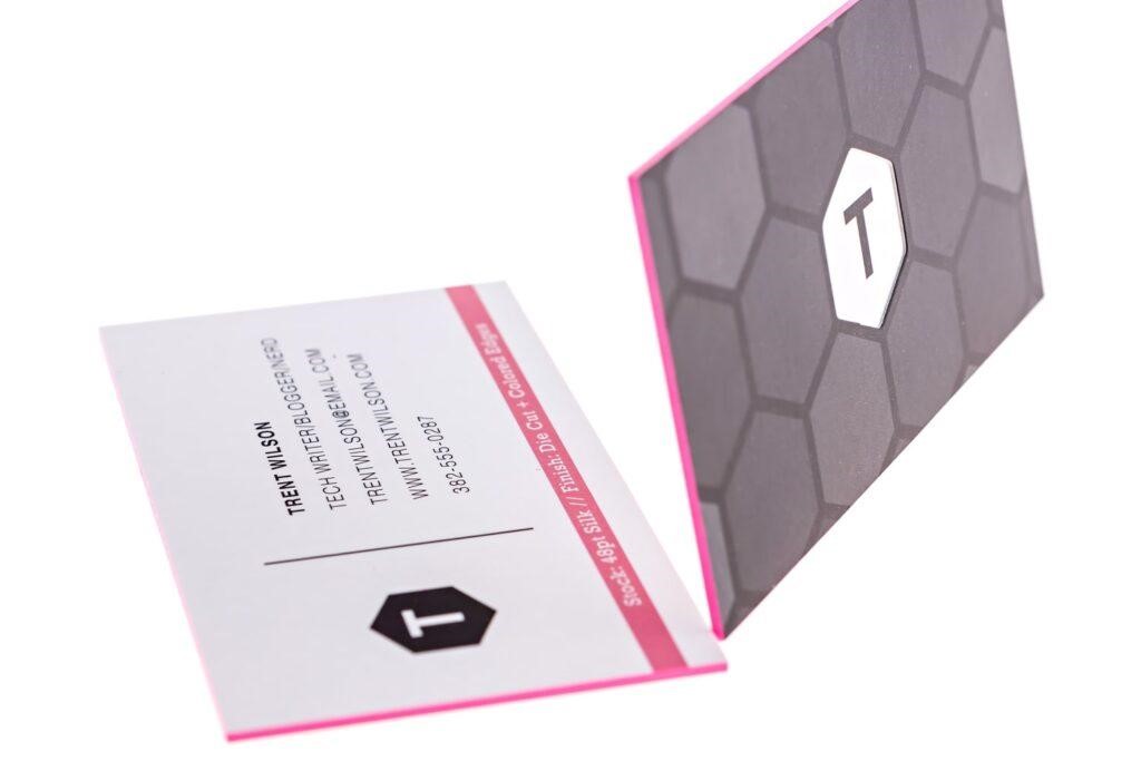 Colored real estate card