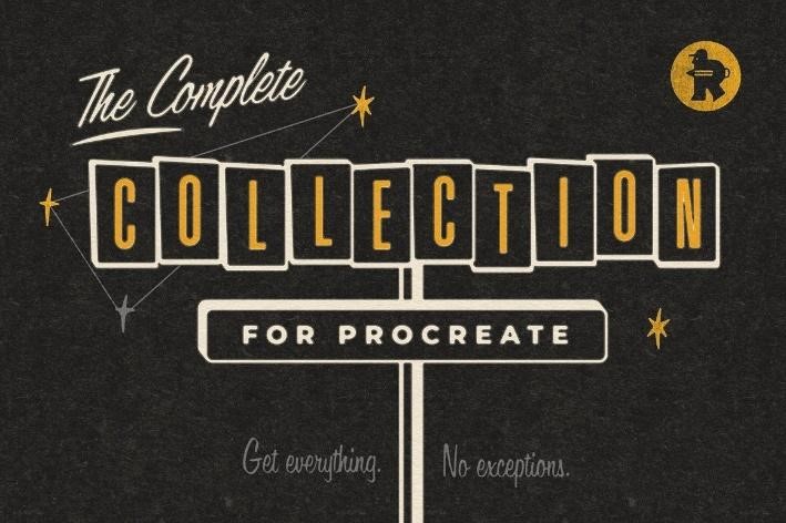 Complete procreate brush collection