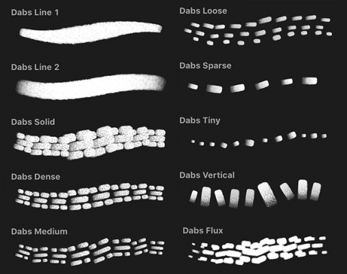 Dabs procreate brushes