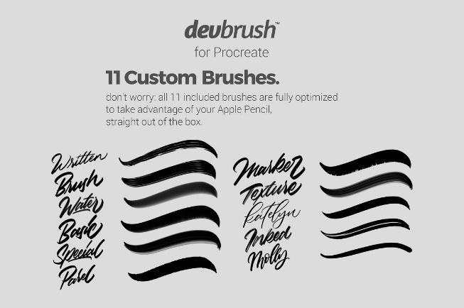 Devbrush for procreate