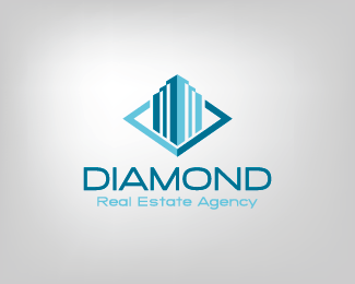 Diamond real estate logo