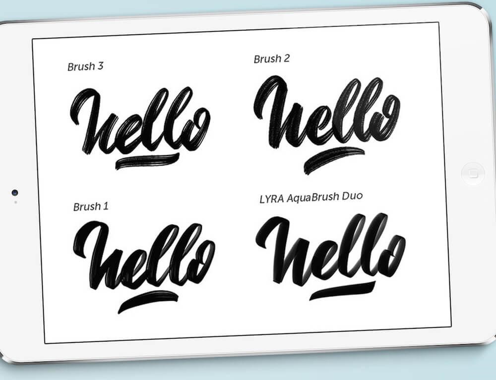 Hello procreate lettering