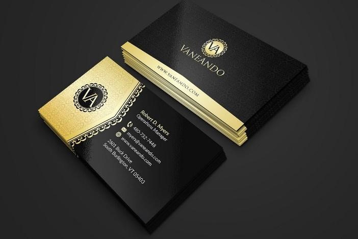 Golden real estate card