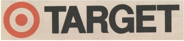 Target logo 1975 with name in bold