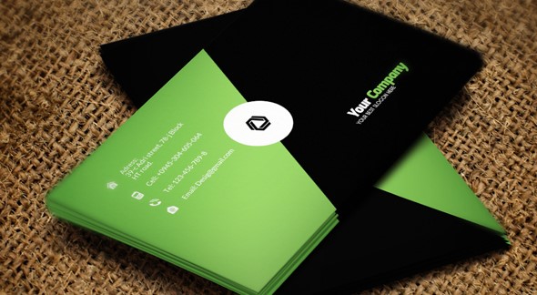 Two tone real estate card