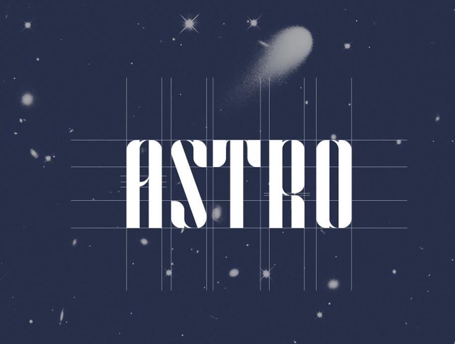 Simplistic font Astro