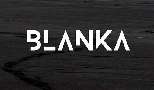 Unique font Blanka