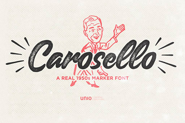 Carosello retro font