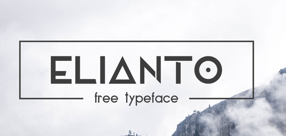 futuristic font Elianto