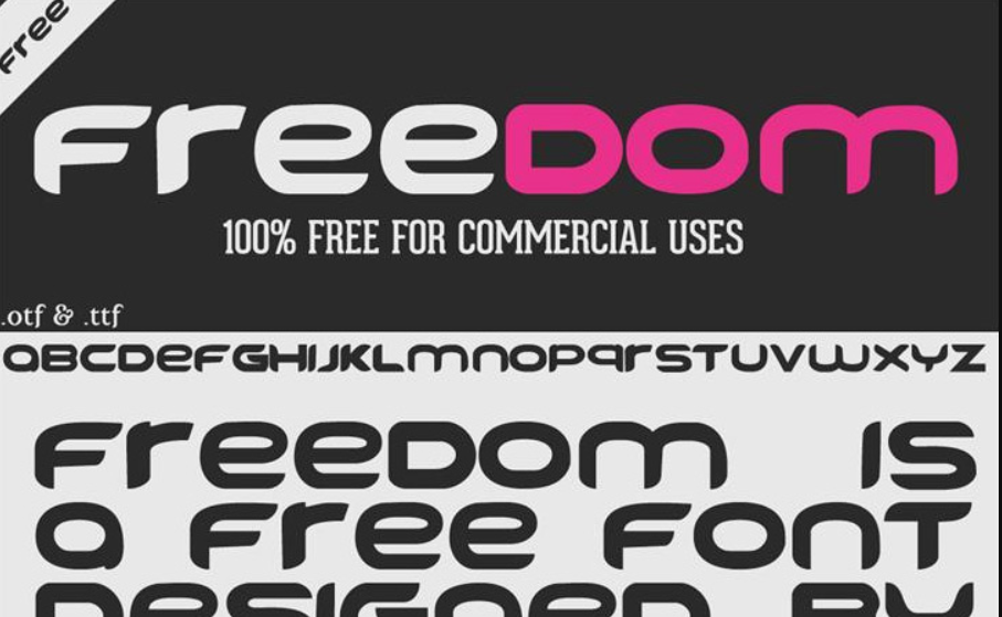 Font Freedom with retro vibes