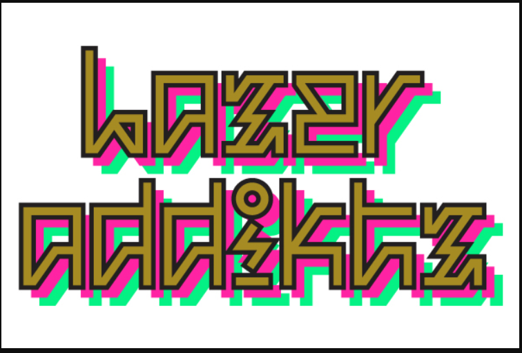 Retro font lazerz additktz