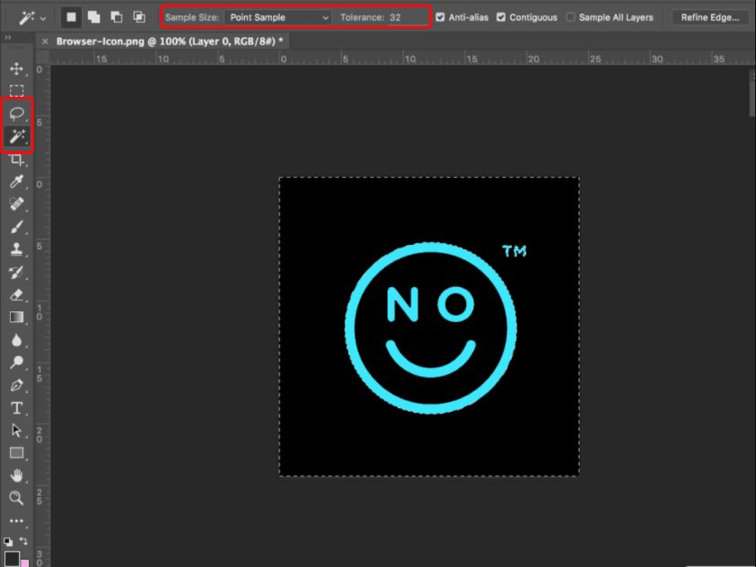 Photoshop sample image window
