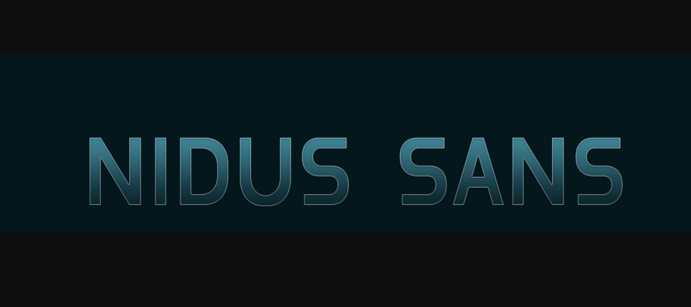 Display font Nidus Sans
