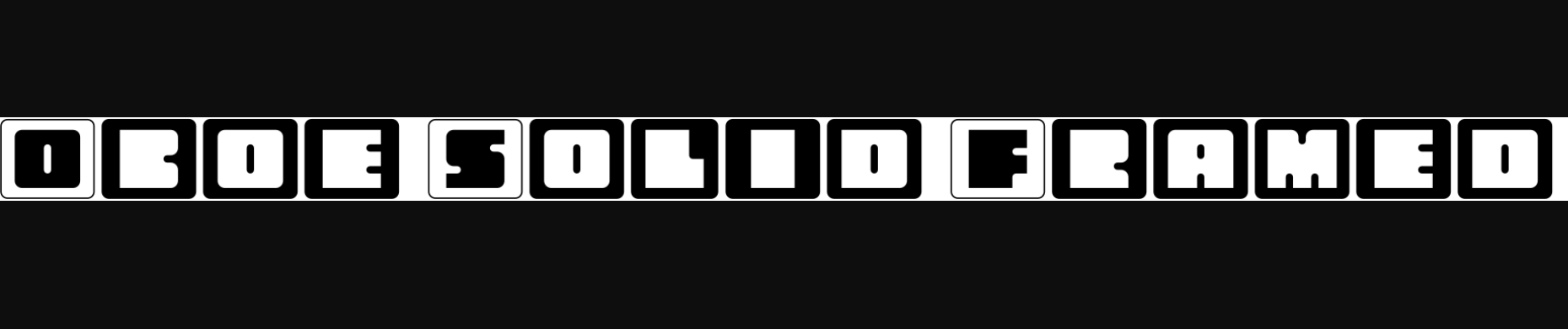 Oboe rounded typeface