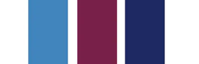 Maroon, blue, and indigo colors