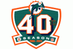 Dolphins logo anniversary 2005