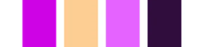 Fuchsia, Sepia, Hot Pink, and Dark Violet color combo