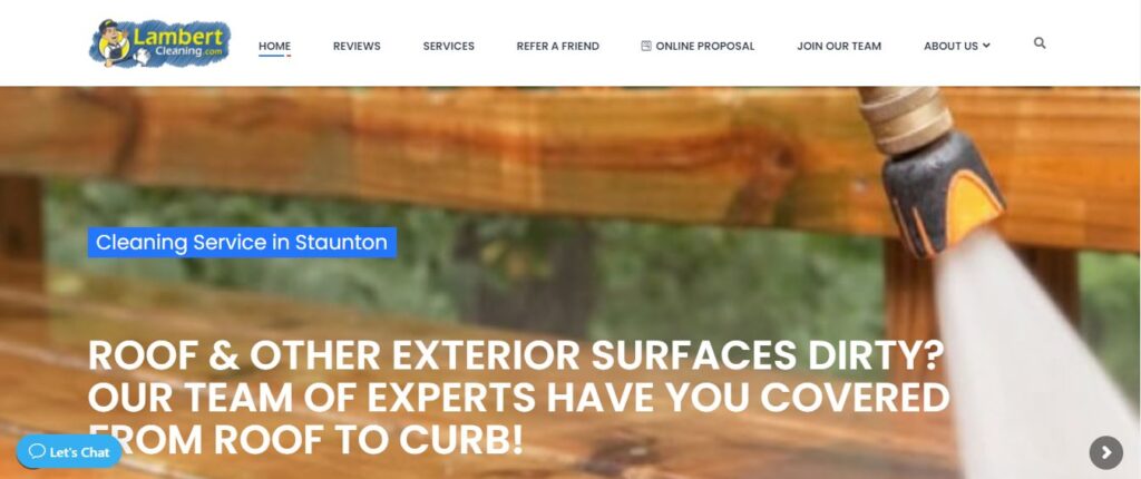 Lambert cleaning homepage