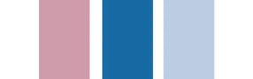 Mauve, Sapphire, and Powder Blue