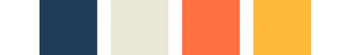 Navy, Almond, Reddish-Orange, and Mango Yellow color combo