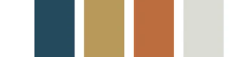 Navy Blue Ochre Burnt Sienna and Light Gray