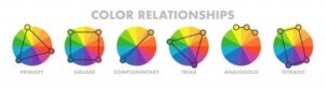 types of color combinations to create palettes