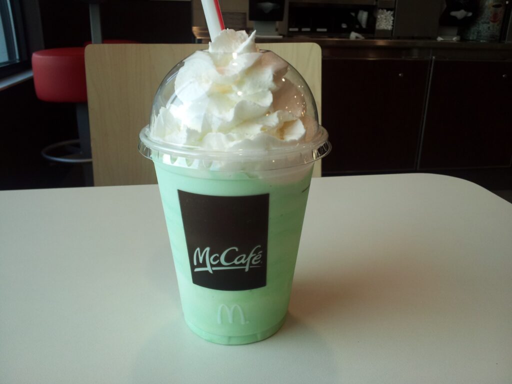 McDonalds Shamrock Shake