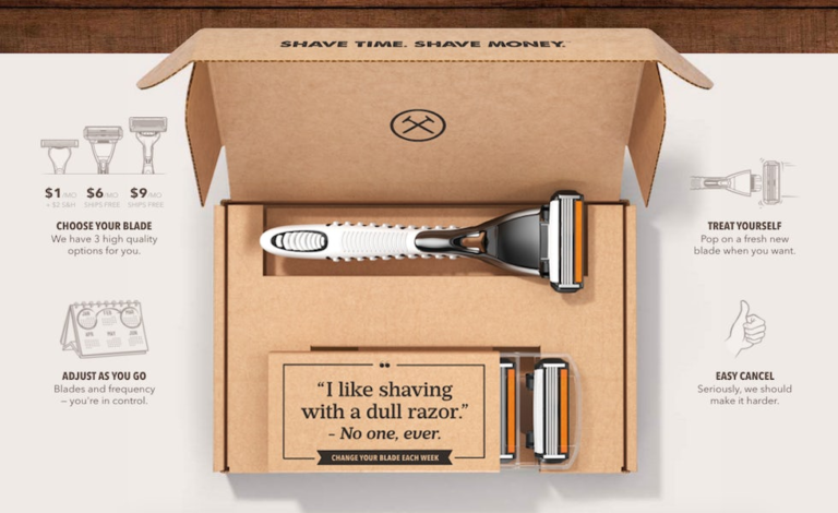 Dollar shave club branding
