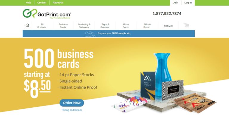 GotPrint homepage