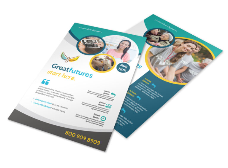 fundraising flyers template