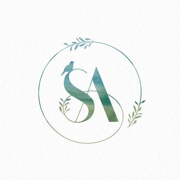 Rustic wedding logo