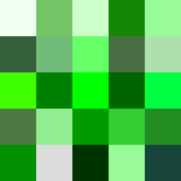 Green shade grid