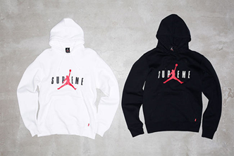 supreme and jordan air partnership hoodies