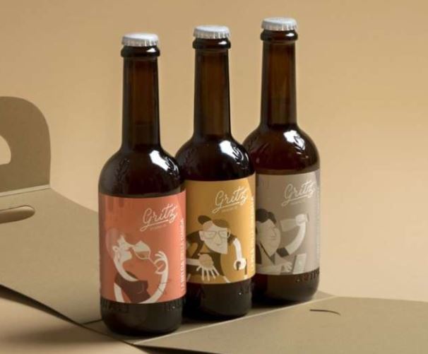 Gritz beer packaging