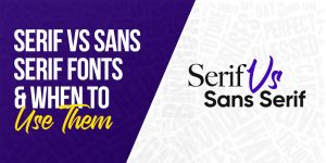 serif vs sans serif font feature image