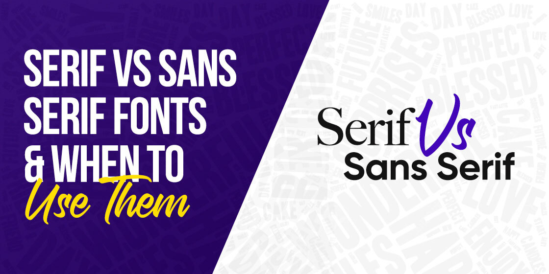 serif vs sans serif font feature image